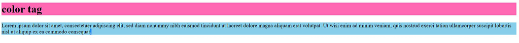 example of color tag
