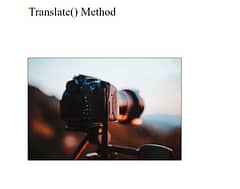 Example of translate Method